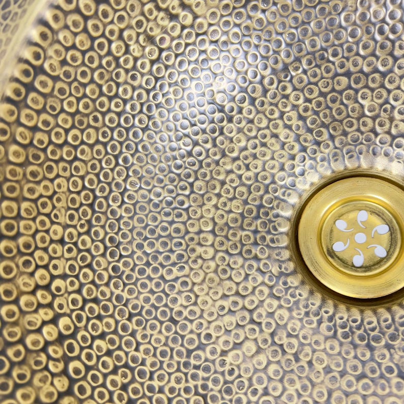 Brushed Brass bathroom Sink, Custom Made Modern Bowl Sink