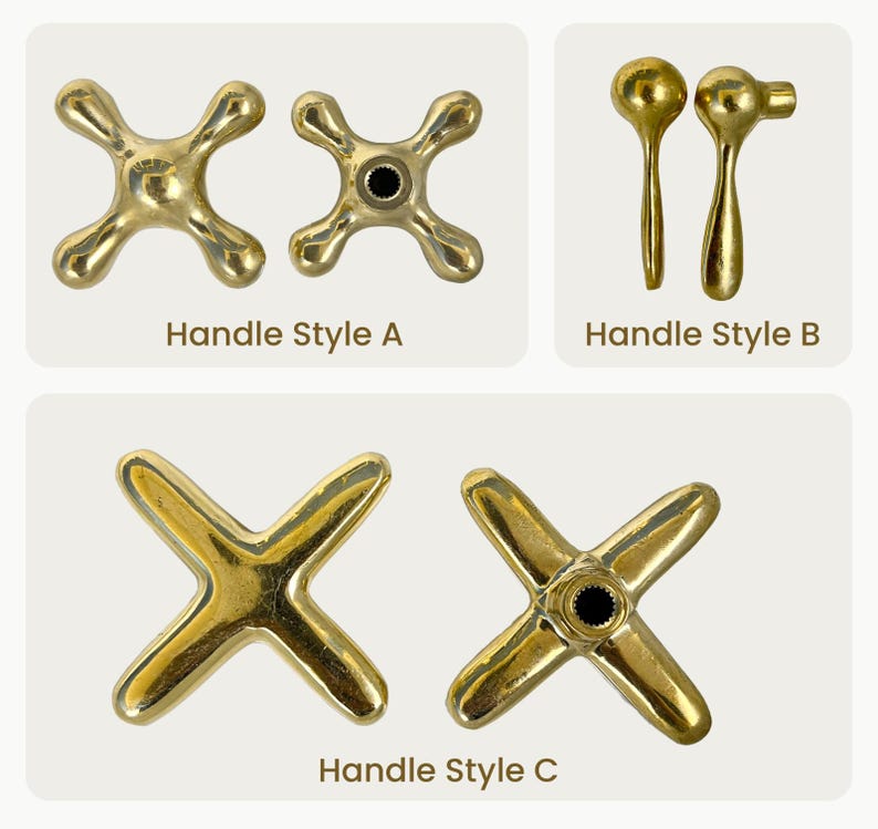 Handmade Brass Widespread Faucet with Bone and Black Resin