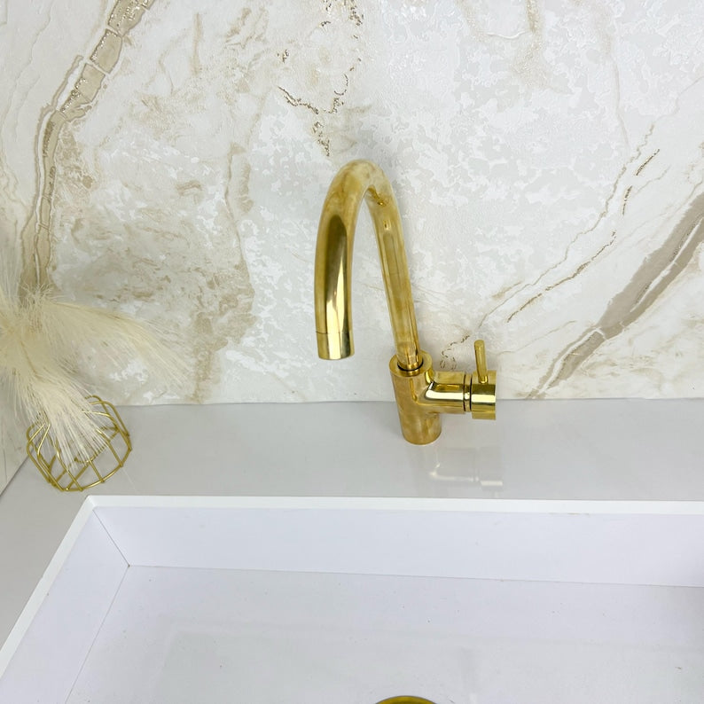 One Hole One Handle Mixer Brass Faucet