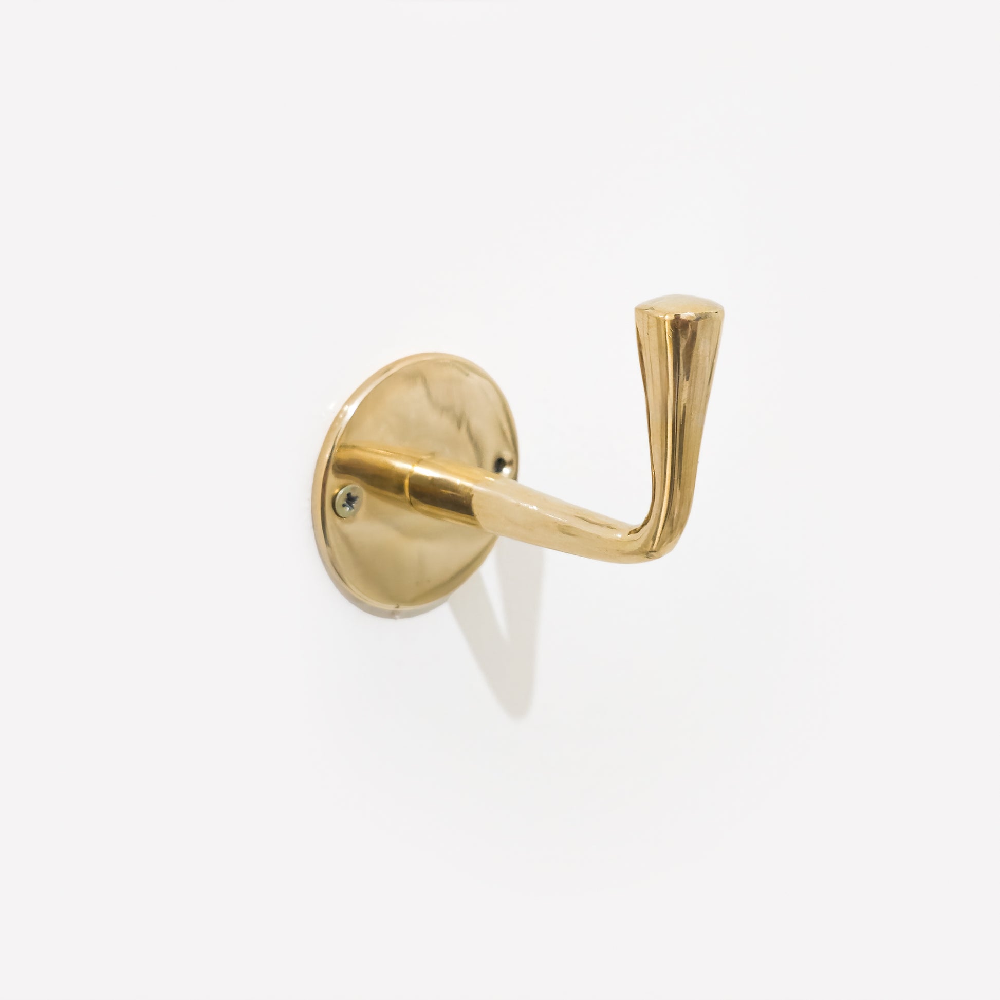 Set of 2 Brass Wall Hooks for Hanging - Handmade Decorative Coat Hanger